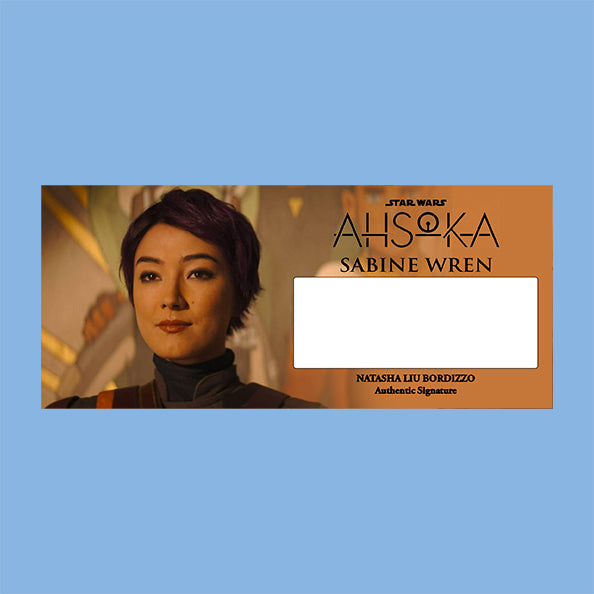 Natasha Liu Bordizzo - SABINE WREN - AHSOKA - PLAQUE - BRUSHED METAL