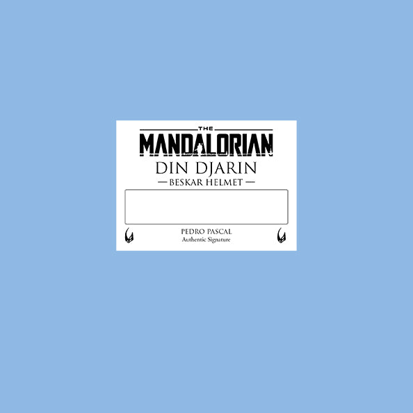 PEDRO PASCAL - MANDALORIAN / LAST OF US - PLAQUES - BRUSHED METAL