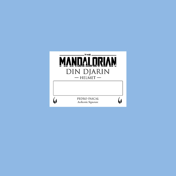 PEDRO PASCAL - MANDALORIAN / LAST OF US - PLAQUES - BRUSHED METAL