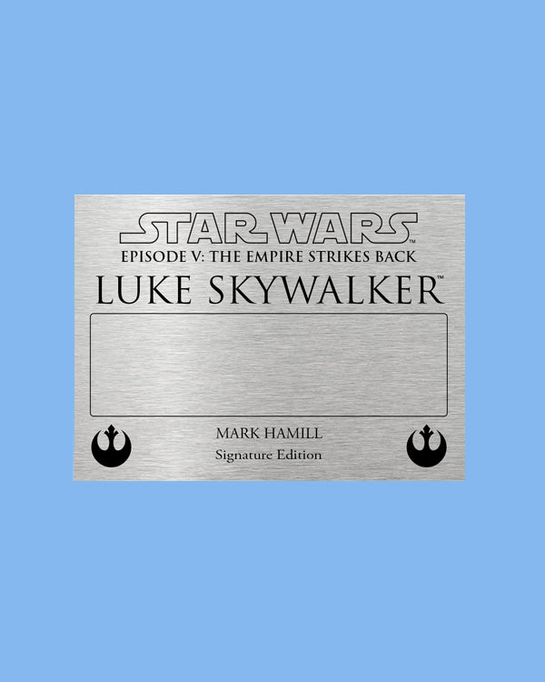 MARK HAMIL - LUKE SKYWALKER - PLAQUES - BRUSHED METAL