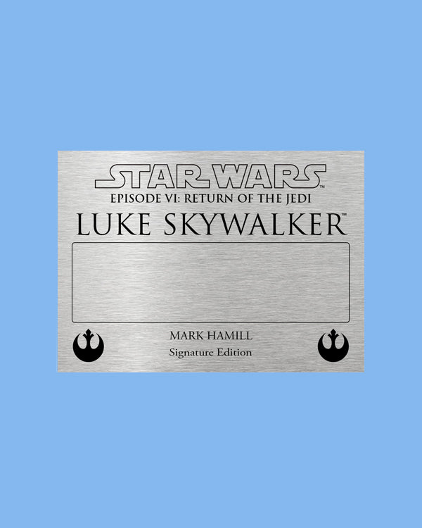MARK HAMIL - LUKE SKYWALKER - PLAQUES - BRUSHED METAL
