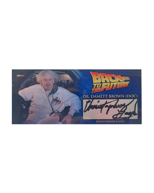 CHRISTOPHER LLOYD - BACK TO THE FUTURE - "DOC" 3X7 PLAQUE - A
