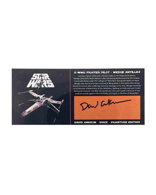 DAVID ANKRUM - XWING - A NEW HOPE - 3X7 PLAQUE V2