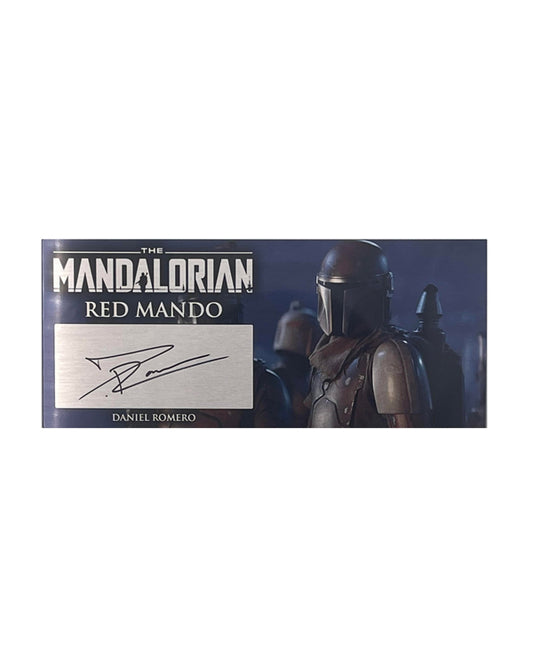 DANIEL ROMERO - RED MANDO - THE MANDALORIAN - 3X7 PLAQUE V1