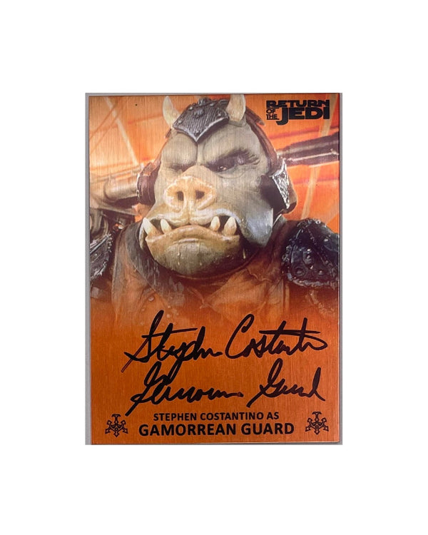 STEPHEN COSTANTINO - GAMORREAN GUARD - RETURN OF THE JEDI