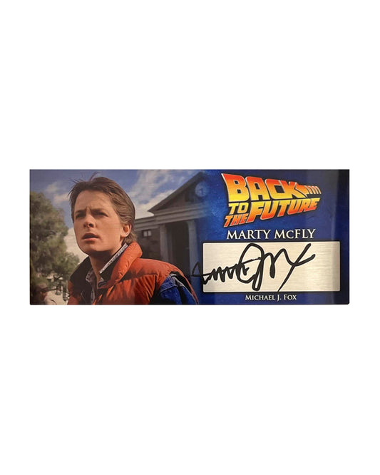MICHAEL J. FOX - BACK TO THE FUTURE - "MARTY" 3X7 PLAQUE - B