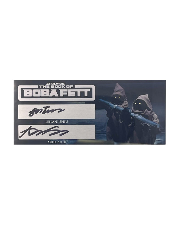 LEILANI SHIU & ARIEL SHIU - JAWA - THE BOOK OF BOBA FETT TV SHOW - 3X7 PLAQUE