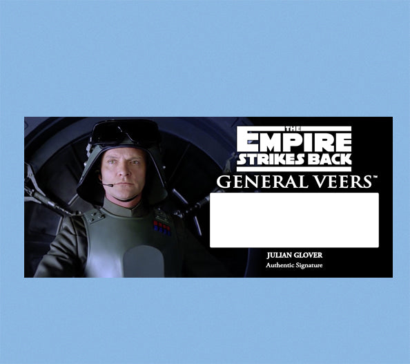 Julian Glover - GENERAL VEERS - THE EMPIRE STRIKES BACK - PLAQUE - BRUSHED METAL
