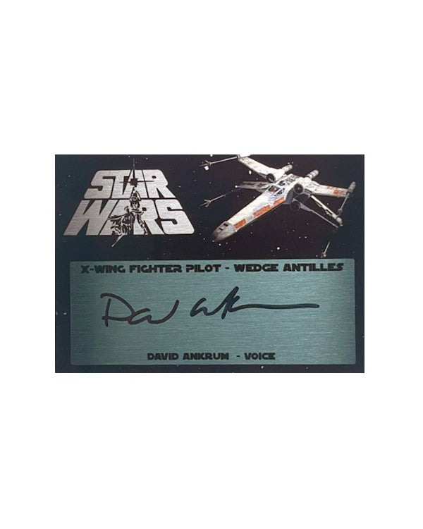 DAVID ANKRUM - WEDGE ANTILLES - X-WING - 2.5x3.5 PLAQUE