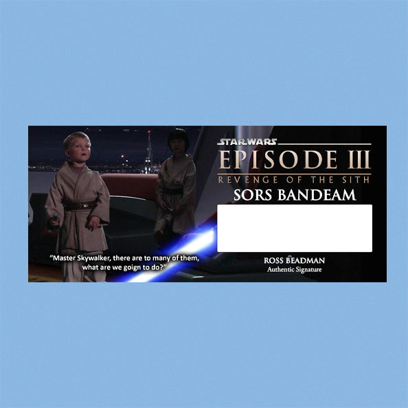 ROSS BEADMAN - Sors Bandeam - ROTS - PLAQUE - BRUSHED METAL