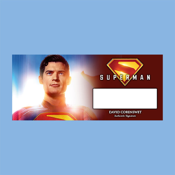 DAVID CORENSWET - SUPERMAN - PLAQUES - BRUSHED METAL