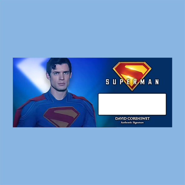 DAVID CORENSWET - SUPERMAN - PLAQUES - BRUSHED METAL