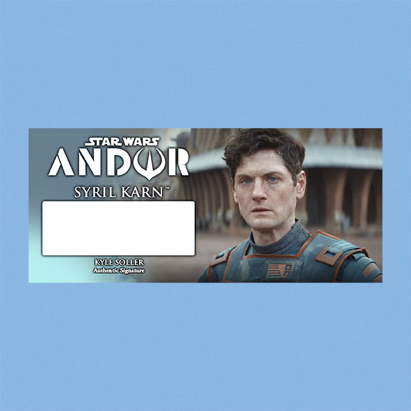KYLE SOLLER - SYRIL KARN - ANDOR - PLAQUE - BRUSHED METAL