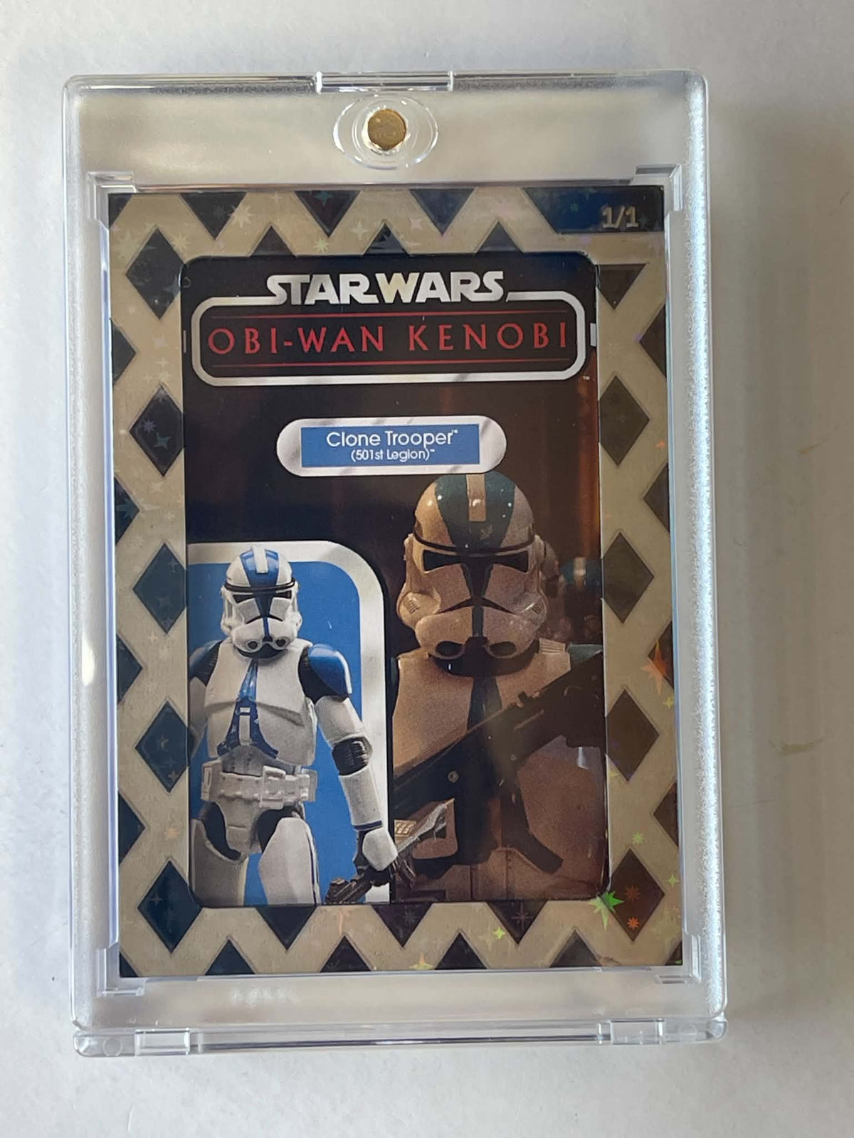 1/1 TRADING CARDS - 501ST CLONE TROOPER CARDBACK