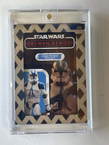 1/1 TRADING CARDS - 501ST CLONE TROOPER CARDBACK