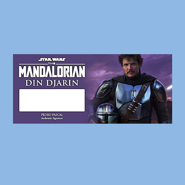 PEDRO PASCAL - MANDALORIAN / LAST OF US - PLAQUES - BRUSHED METAL