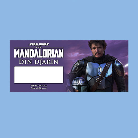 PEDRO PASCAL - MANDALORIAN / LAST OF US - PLAQUES - BRUSHED METAL