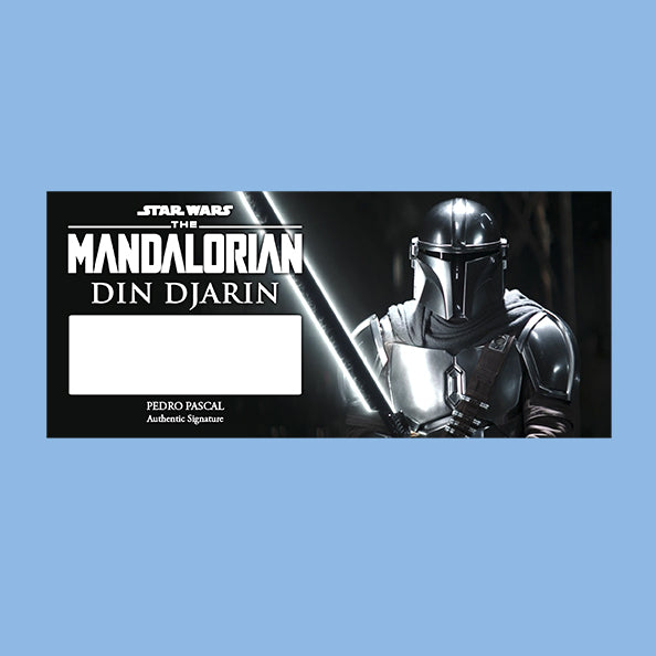 PEDRO PASCAL - MANDALORIAN / LAST OF US - PLAQUES - BRUSHED METAL