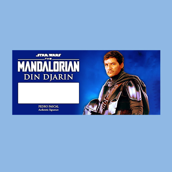 PEDRO PASCAL - MANDALORIAN / LAST OF US - PLAQUES - BRUSHED METAL
