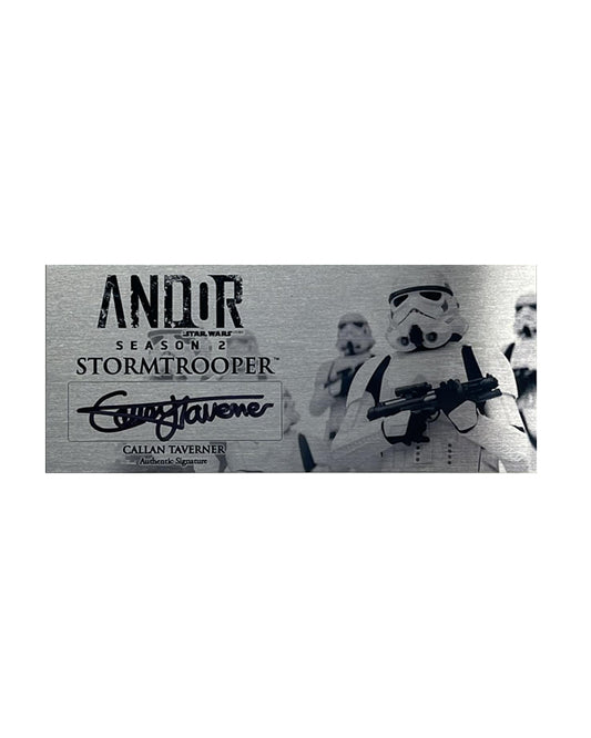 CALLAN TAVERNER - STORMTROOPER - ANDOR - 3X7 PLAQUE