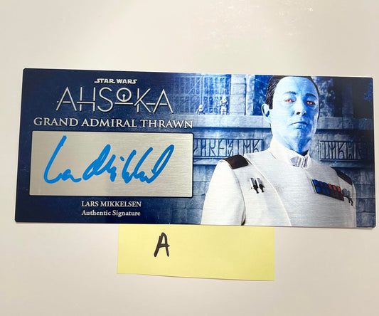 LARS MIKKELSEN - GRAND ADMIRAL THRAWN - AHSOKA TV SHOW - 3X7 PLAQUE