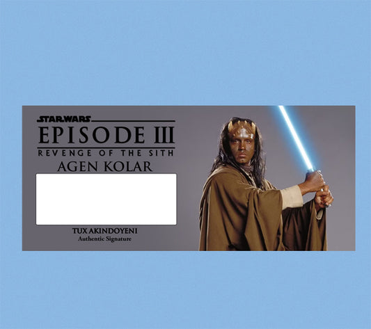 Tux Akindoyeni - AGEN KOLAR - REVENGE OF THE SITH - PLAQUE - BRUSHED METAL