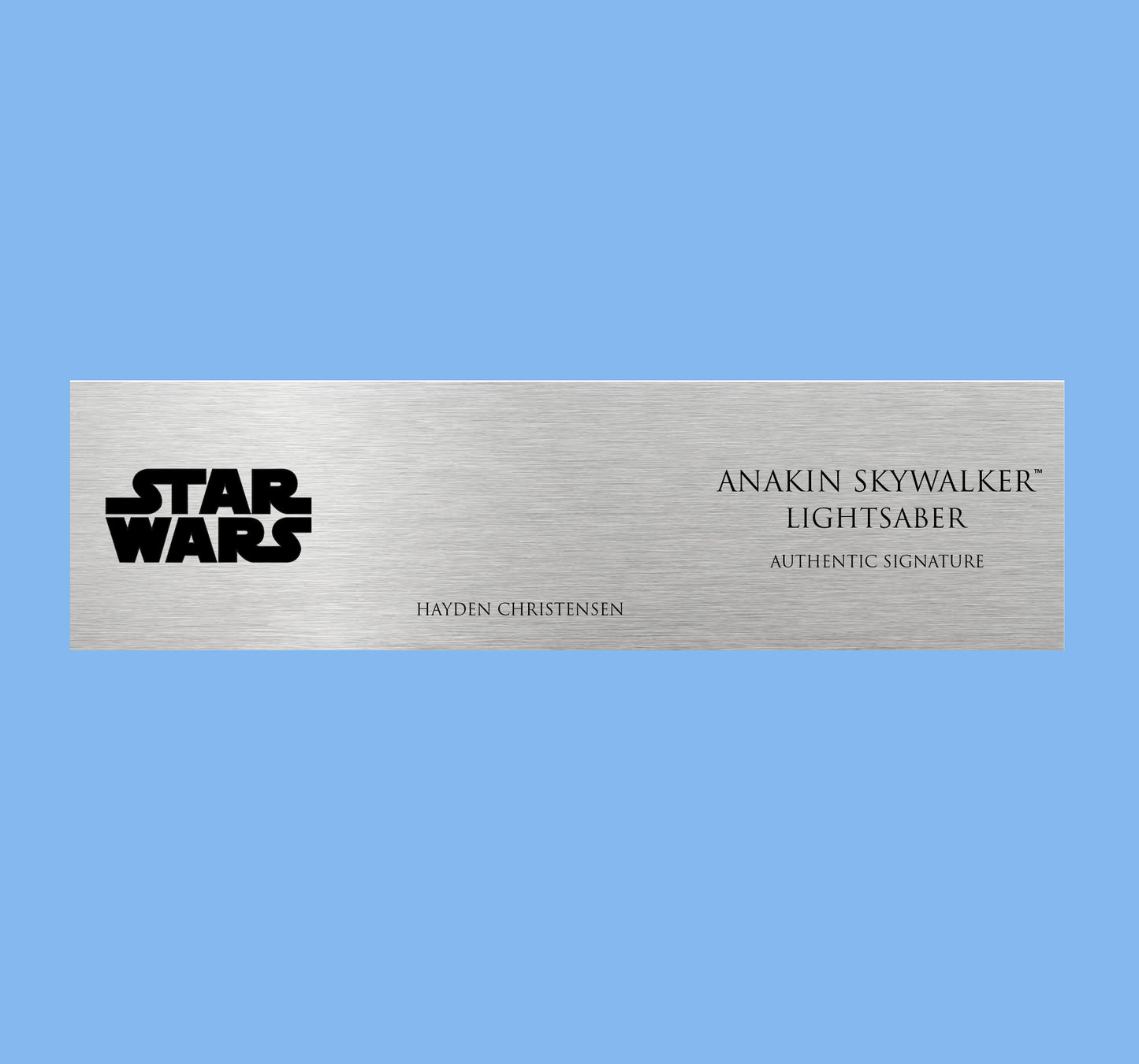 HAYDEN CHRISTENSEN - ANAKIN SKYWALKER - PLAQUES - BRUSHED METAL