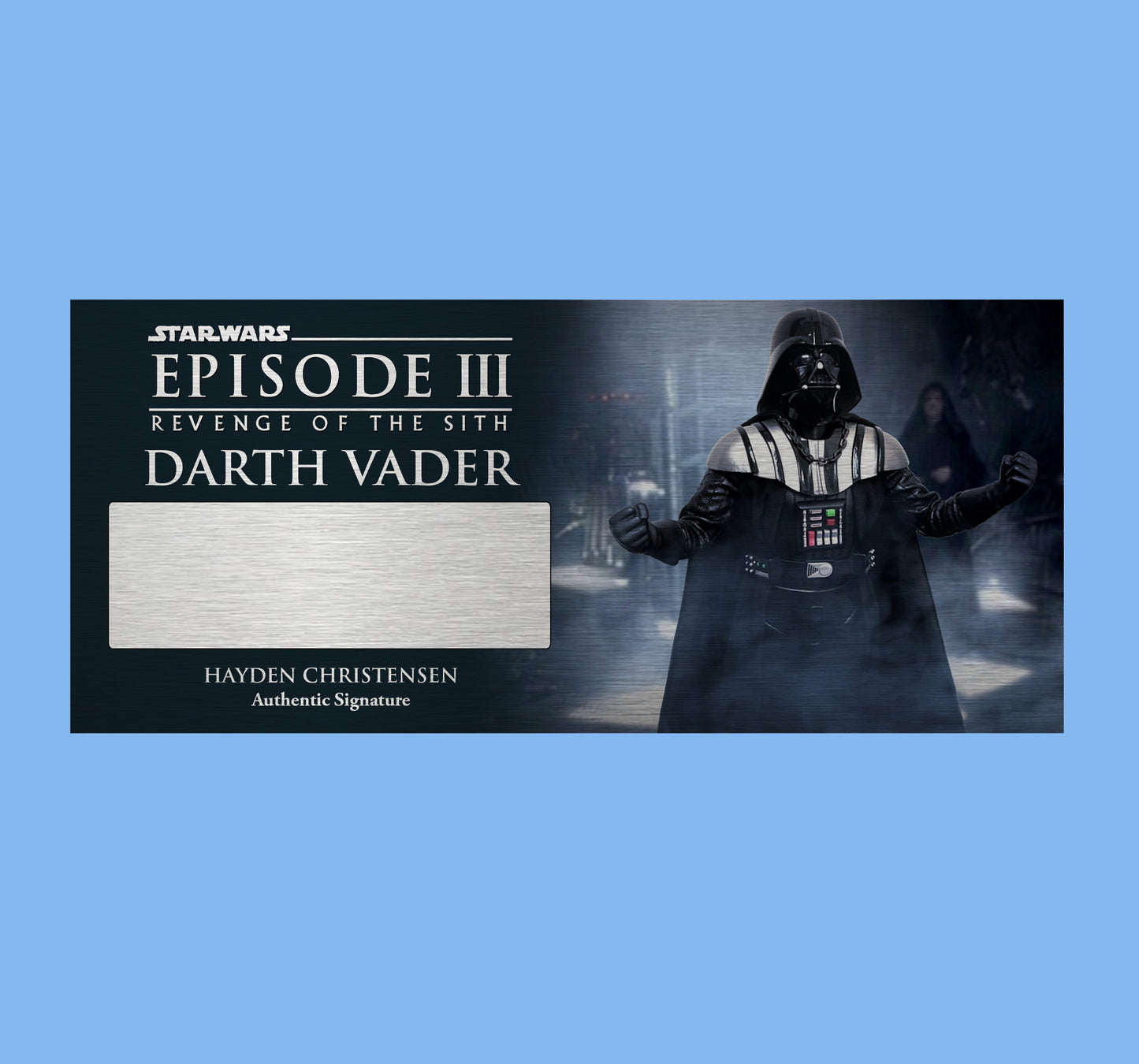 HAYDEN CHRISTENSEN - ANAKIN SKYWALKER - PLAQUES - BRUSHED METAL