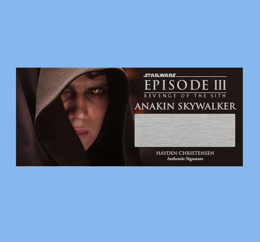HAYDEN CHRISTENSEN - ANAKIN SKYWALKER - PLAQUES - BRUSHED METAL