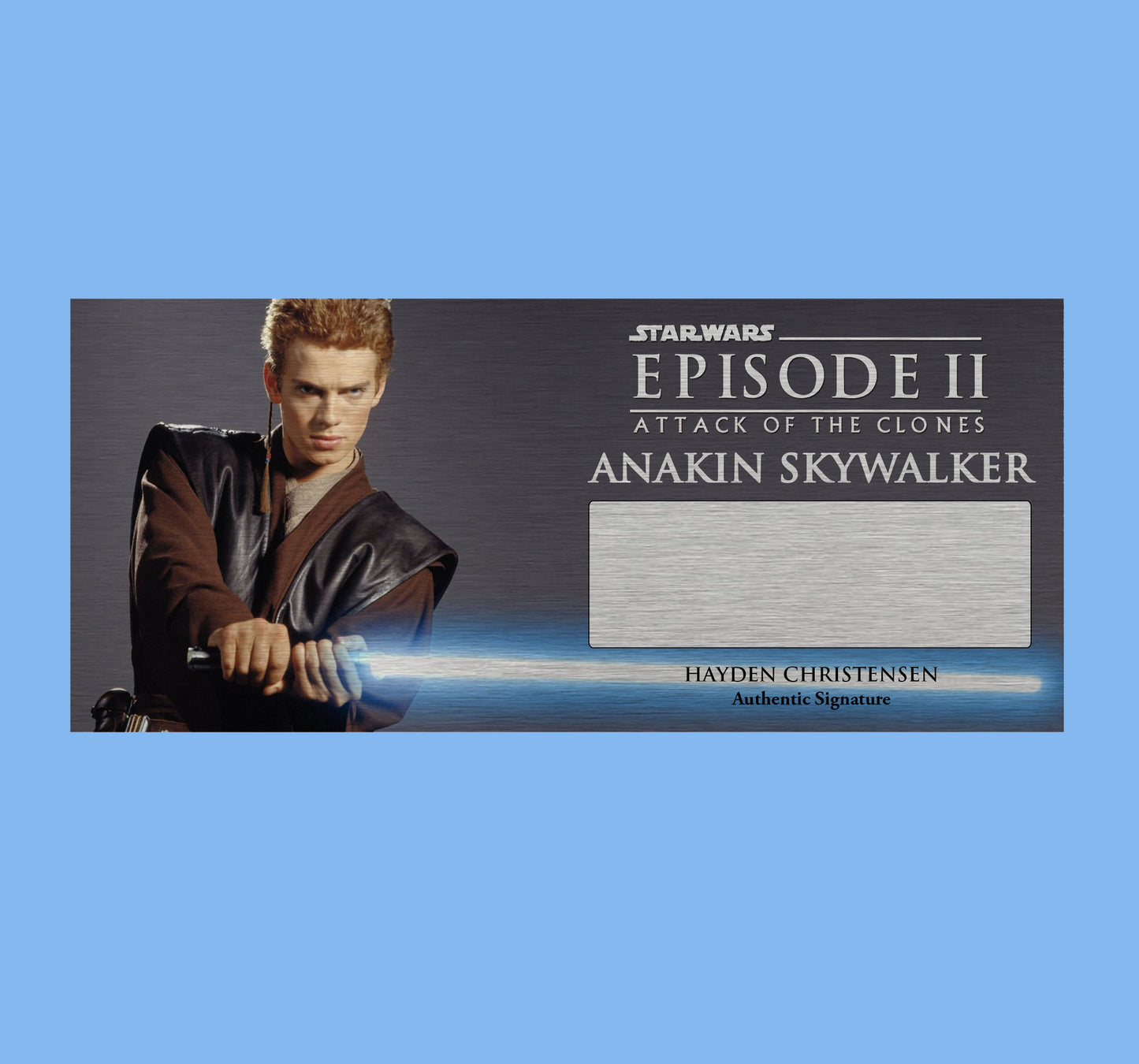 HAYDEN CHRISTENSEN - ANAKIN SKYWALKER - PLAQUES - BRUSHED METAL
