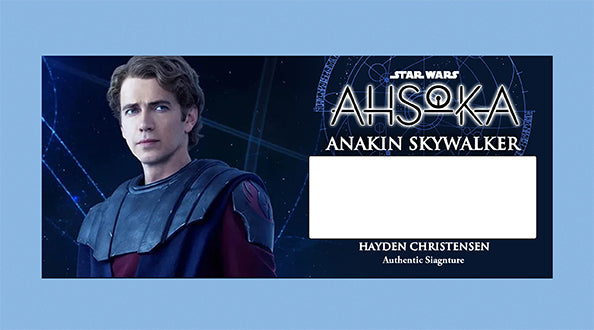 HAYDEN CHRISTENSEN - ANAKIN SKYWALKER - PLAQUES - BRUSHED METAL
