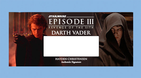 HAYDEN CHRISTENSEN - ANAKIN SKYWALKER - PLAQUES - BRUSHED METAL
