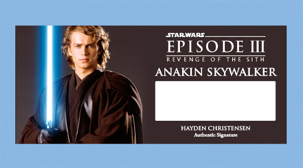 HAYDEN CHRISTENSEN - ANAKIN SKYWALKER - PLAQUES - BRUSHED METAL
