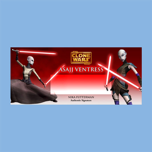 NIKA FUTTERMAN - ASAJJ VENTERESS - CLONE WARS - PLAQUE - BRUSHED METAL
