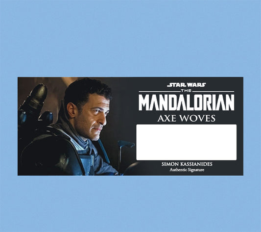 Simon Kassianides - AXE WOVES - THE MANDALORIAN - PLAQUE - BRUSHED METAL