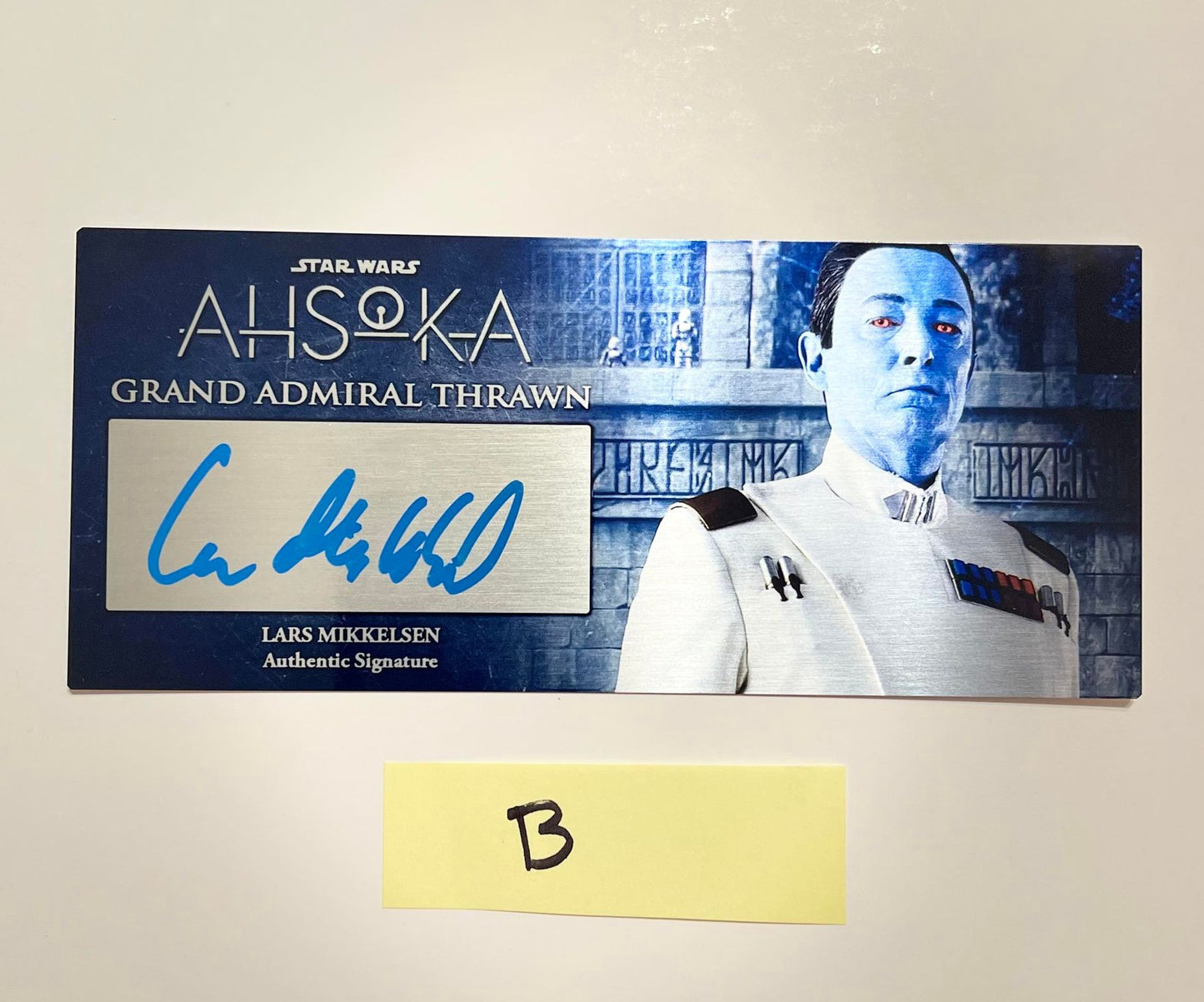 LARS MIKKELSEN - GRAND ADMIRAL THRAWN - AHSOKA TV SHOW - 3X7 PLAQUE