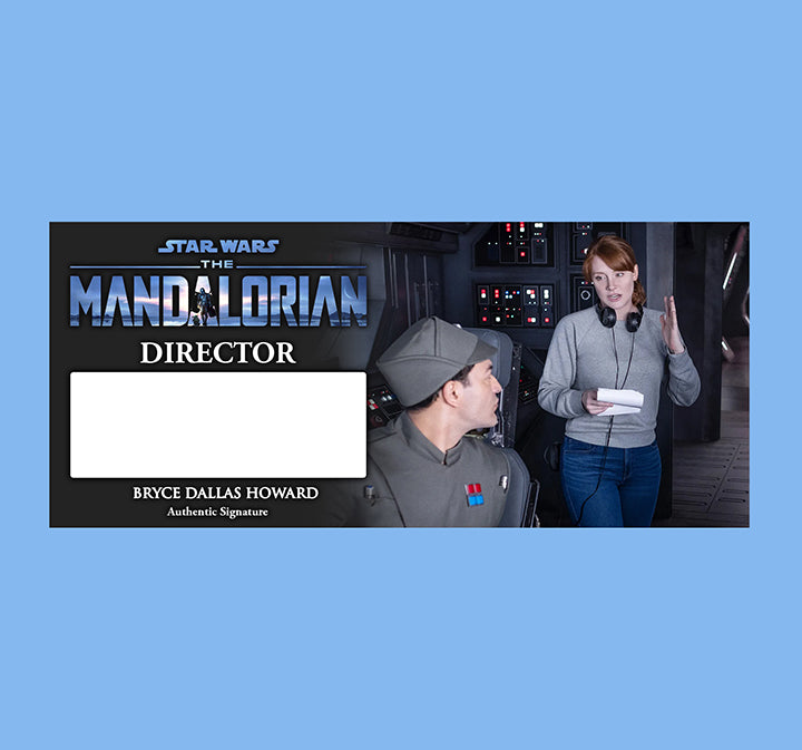 BRYCE DALLAS HOWARD - DIRECTOR - THE MANDALORIAN - JURASSIC WORLD - PLAQUES - BRUSHED METAL