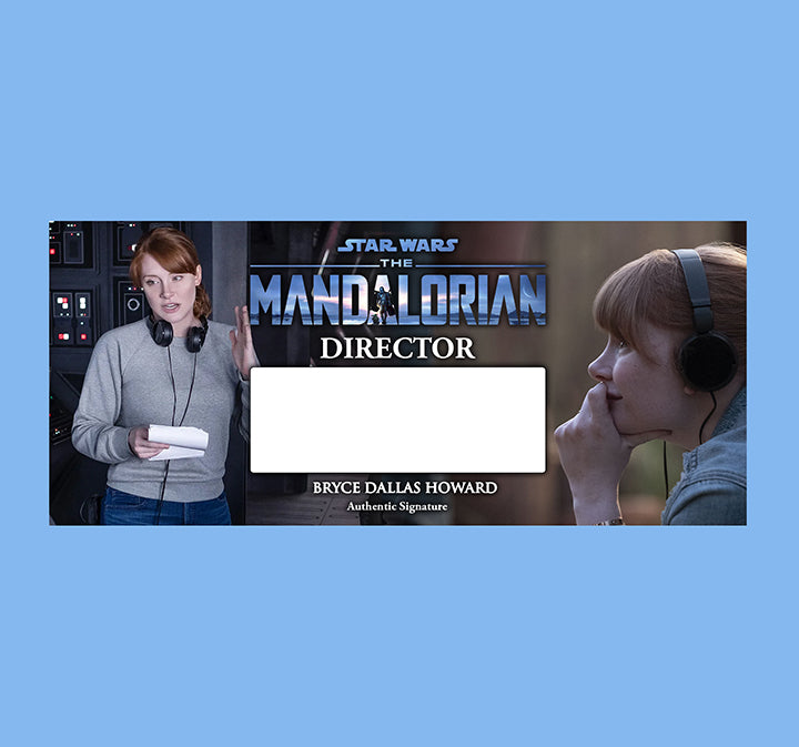 BRYCE DALLAS HOWARD - DIRECTOR - THE MANDALORIAN - JURASSIC WORLD - PLAQUES - BRUSHED METAL
