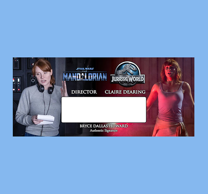 BRYCE DALLAS HOWARD - DIRECTOR - THE MANDALORIAN - JURASSIC WORLD - PLAQUES - BRUSHED METAL