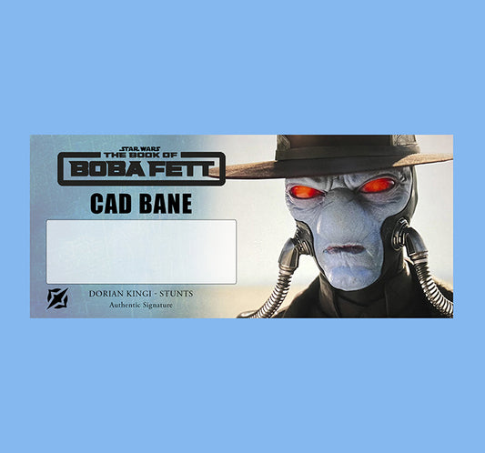 DORIAN KINGI - CAD BANE - BOOK OF BOBA FETT - PLAQUE - BRUSHED METAL