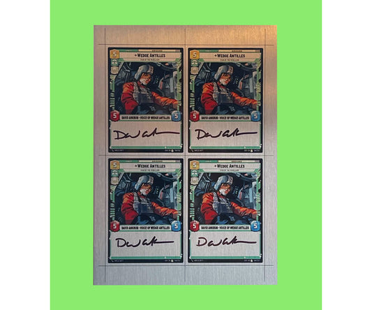 DAVID ANKRUM - WEDGE ANTILLES - X-WING COMIC UNCUT SHEET
