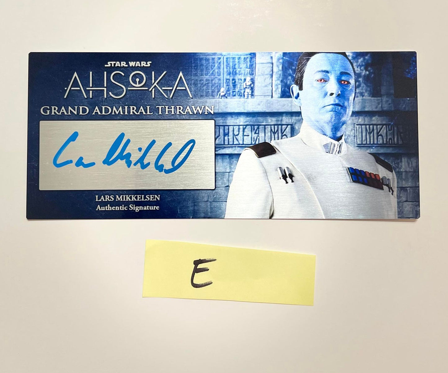 LARS MIKKELSEN - GRAND ADMIRAL THRAWN - AHSOKA TV SHOW - 3X7 PLAQUE