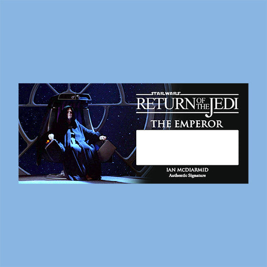 IAN McDIARMID - EMPEROR PALPATINE - PLAQUES - BRUSHED METAL