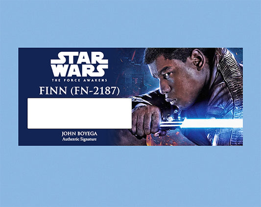 John Boyega - FINN FN-2187 - PLAQUES - BRUSHED METAL