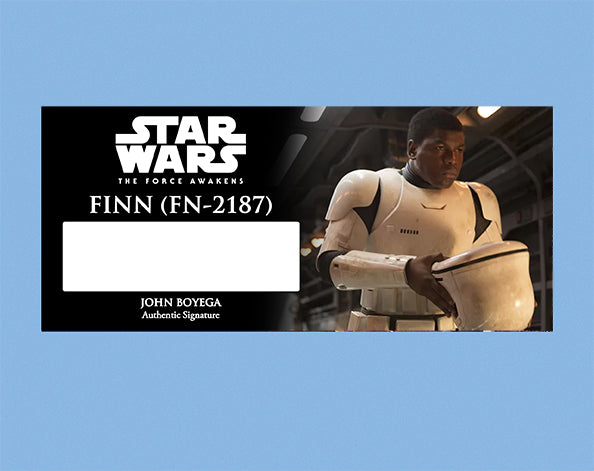 John Boyega - FINN FN-2187 - PLAQUES - BRUSHED METAL