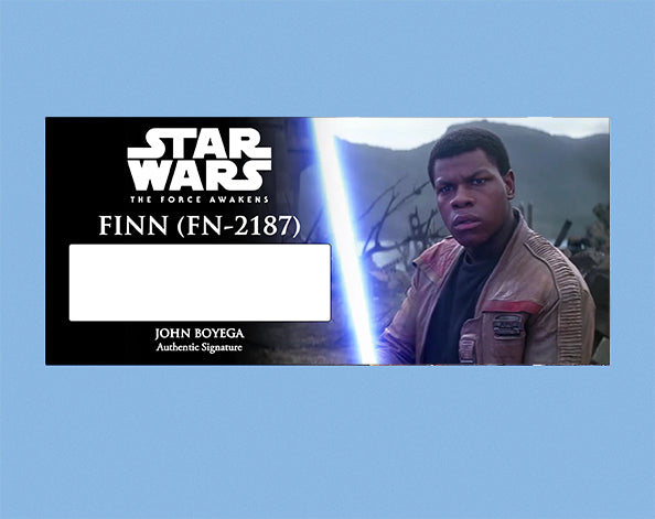 John Boyega - FINN FN-2187 - PLAQUES - BRUSHED METAL