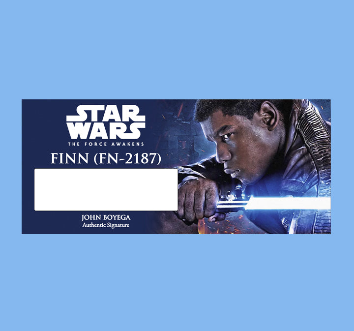 John Boyega - FINN FN-2187 - PLAQUES - BRUSHED METAL