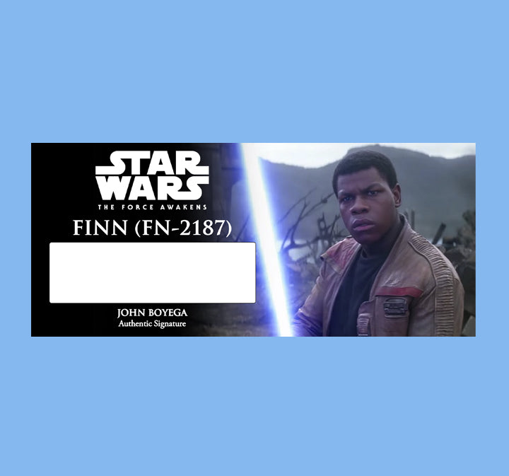 John Boyega - FINN FN-2187 - PLAQUES - BRUSHED METAL