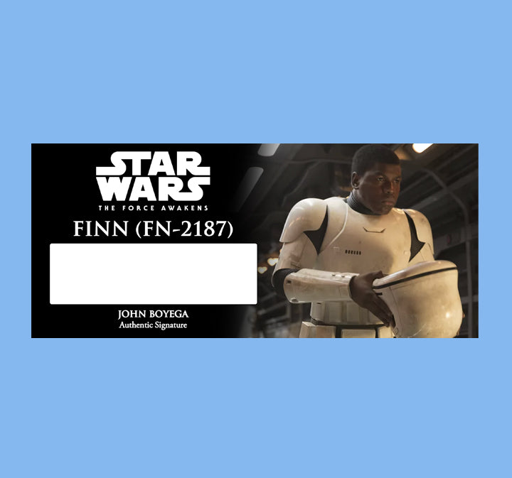 John Boyega - FINN FN-2187 - PLAQUES - BRUSHED METAL