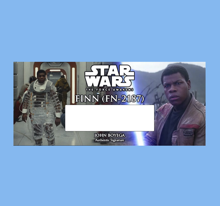 John Boyega - FINN FN-2187 - PLAQUES - BRUSHED METAL